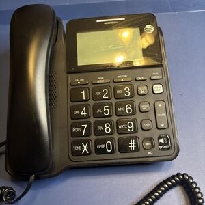 AT&T CL2940 Corded Speakerphone with Display - Black (ATT-CL2940).  Untested
